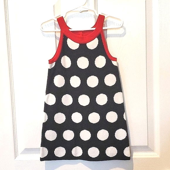 Gymboree Other - NWT Gymboree Black White Red Tank Polka Dot Sweater Dress Toddler Girls Size 3T